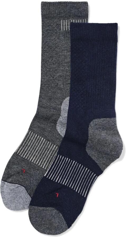 HEMA Heren Wandelsokken Wolmix 2 Paar Donkerblauw (donkerblauw)