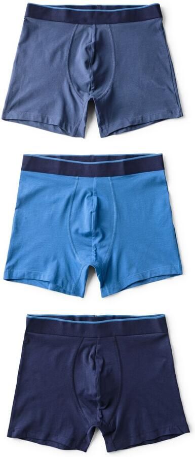 HEMA Herenboxer 3 Stuks Donkerblauw
