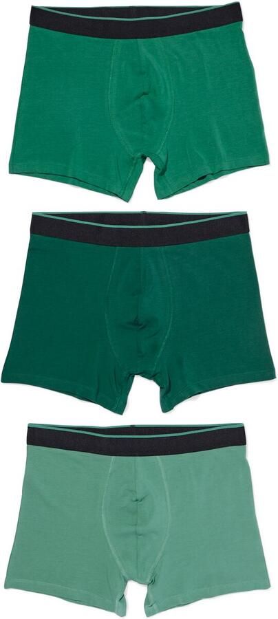 HEMA Herenboxer 3 Stuks Groen (groen) - Foto 2