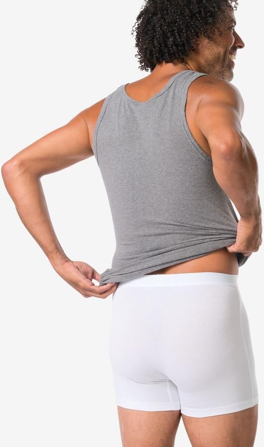 HEMA Lange Herenboxers 3 Stuks Wit (wit) - Foto 3
