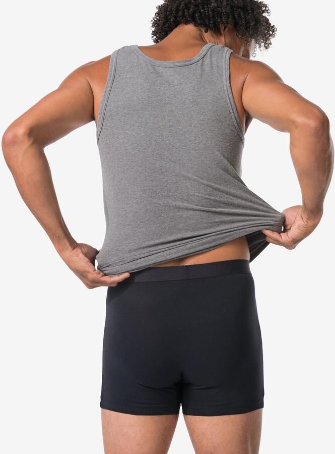 HEMA Lange Herenboxers 3 Stuks Zwart (zwart) - Foto 3