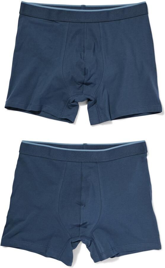 HEMA Herenboxers Comfort Perfect 2 Stuks Donkerblauw (donkerblauw) - Foto 2