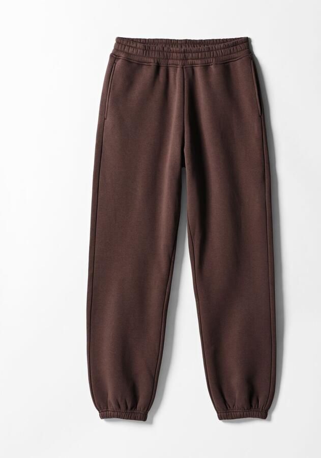 HEMA Herenbroek Carlson Regular Fit Sweatstof Donkerbruin