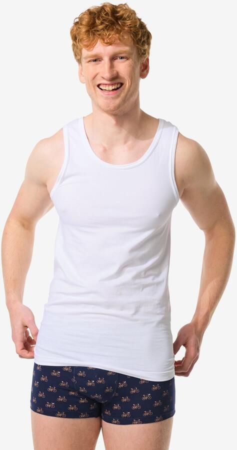 HEMA Herenhemden Perfect Comfort Naadloos 2 Stuks Wit (wit) - Foto 3