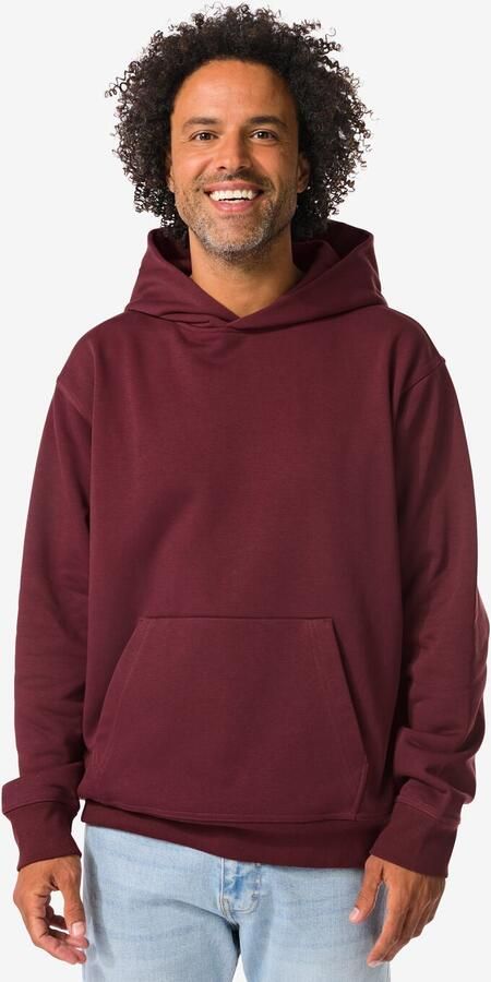 HEMA Herenhoodie Maarten Donkerrood (donkerrood) - Foto 2