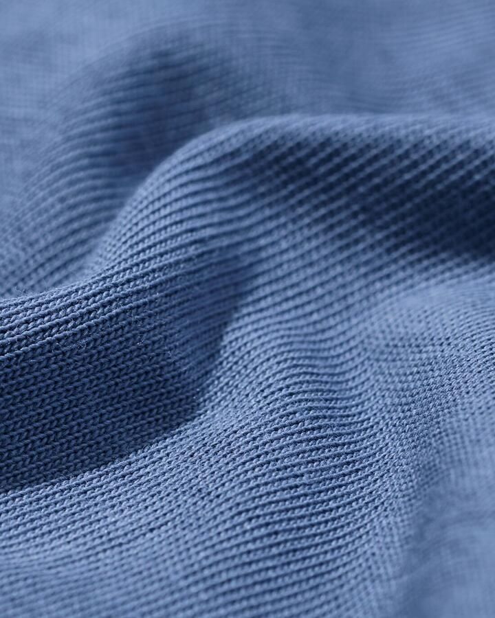 HEMA Herenoverhemd Billy Jersey Middenblauw (middenblauw)