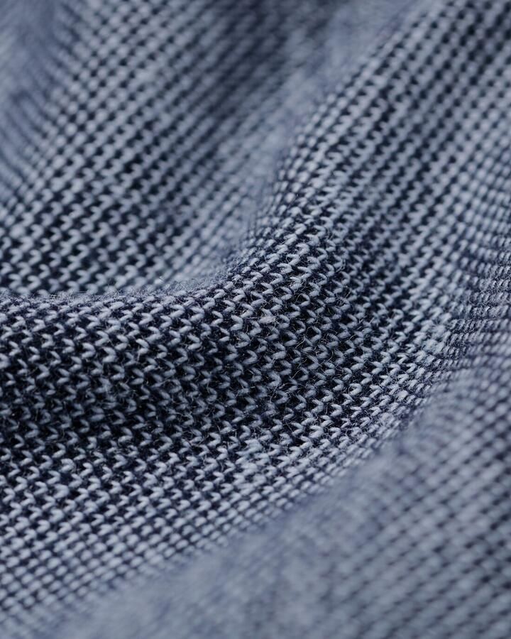 HEMA Herenoverhemd Billy Pique Donkerblauw (donkerblauw)