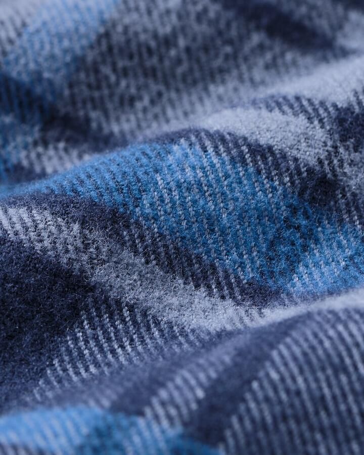 HEMA Herenoverhemd Flanel Ruit Blauw - Foto 2