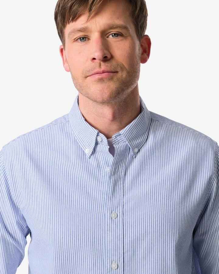 HEMA Herenoverhemd Scott Blauw (blauw) - Foto 2