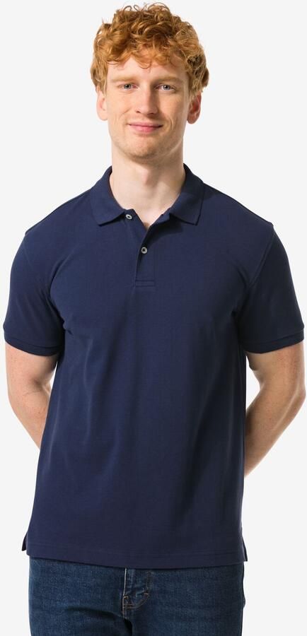 HEMA Herenpolo Donkerblauw (donkerblauw) - Foto 3