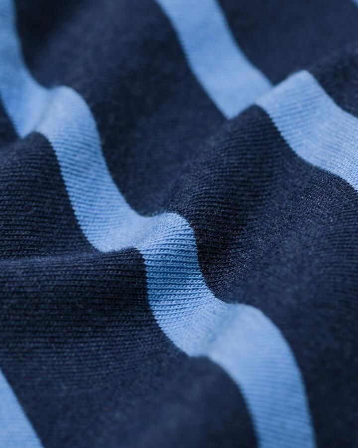 HEMA Herenpyjama Jesse Jersey Strepen Donkerblauw (donkerblauw)