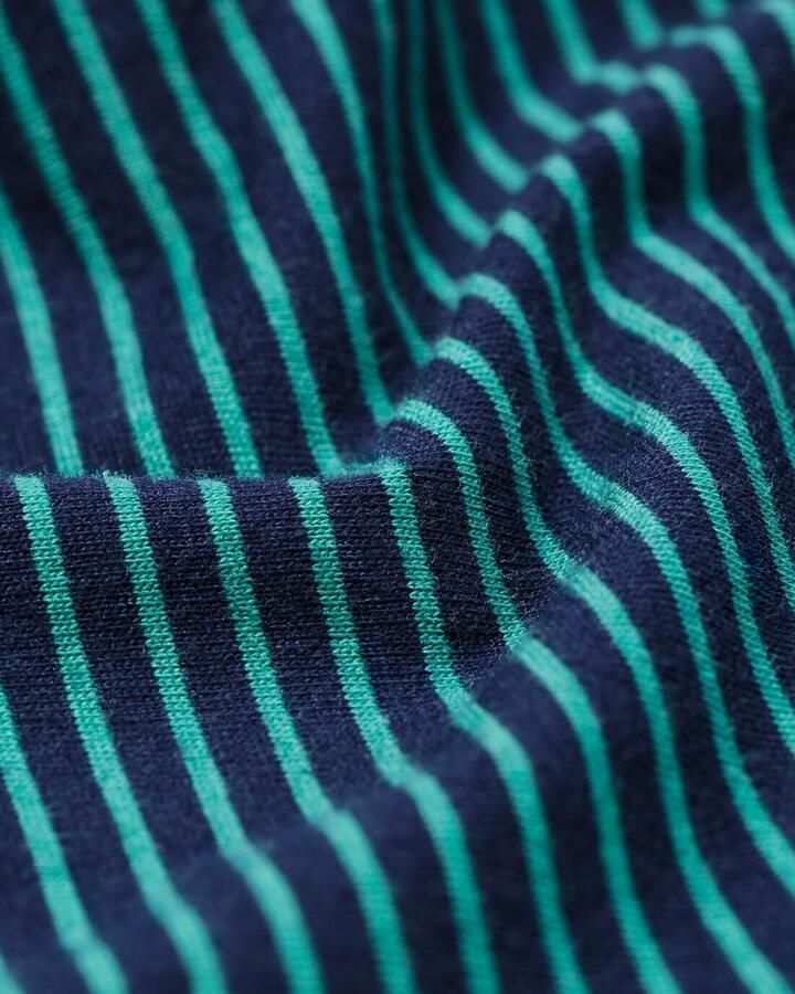 HEMA Herenpyjama Jesse Jersey Strepen Donkerblauw (donkerblauw)