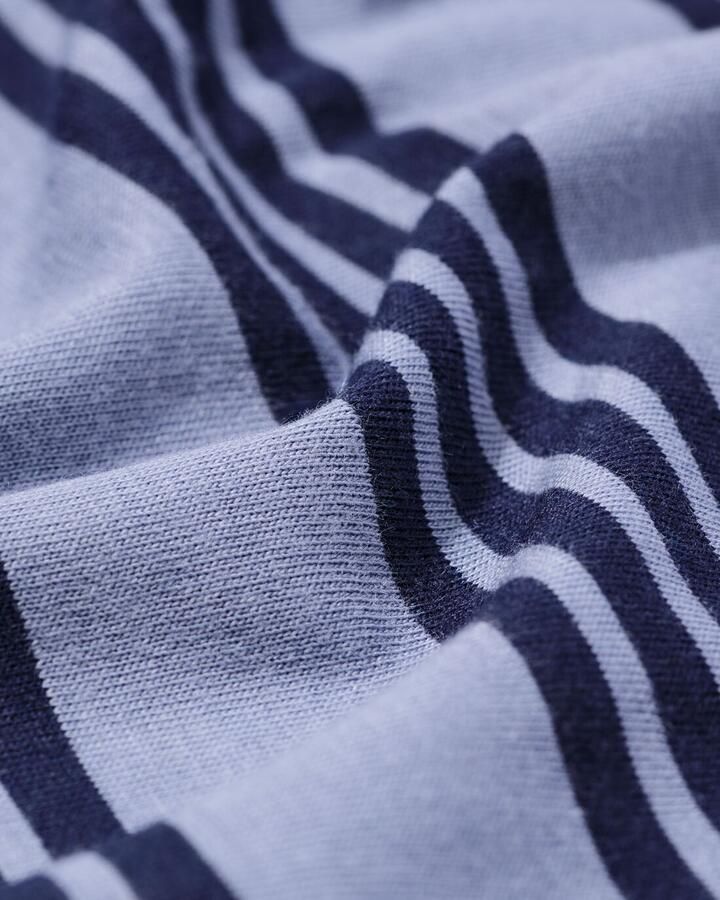 HEMA Herenpyjama Jonas Jersey Strepen Middenblauw - Foto 2