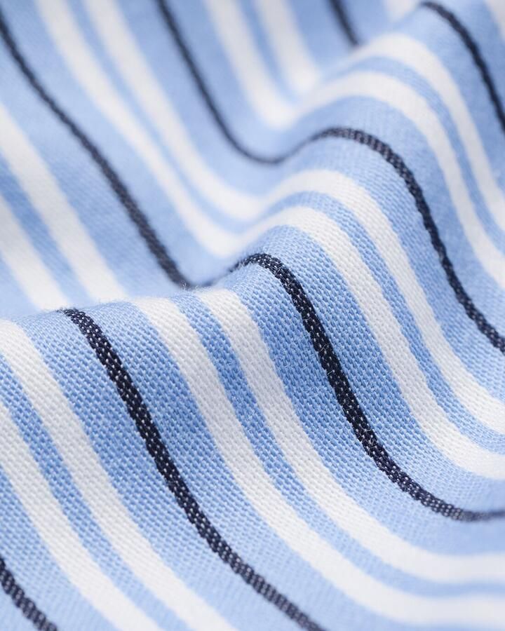 HEMA Herenpyjama Palle Poplin Strepen Middenblauw (middenblauw)