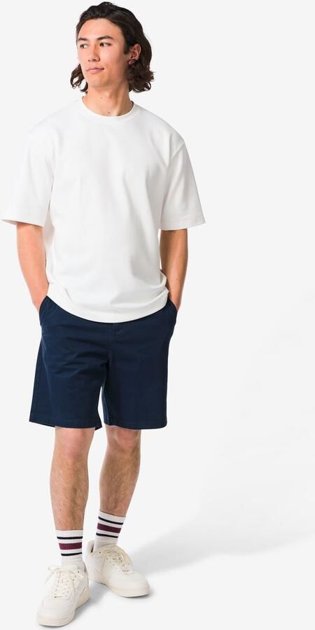 HEMA Herenshort Charly Regular Fit Chino Donkerblauw (donkerblauw)