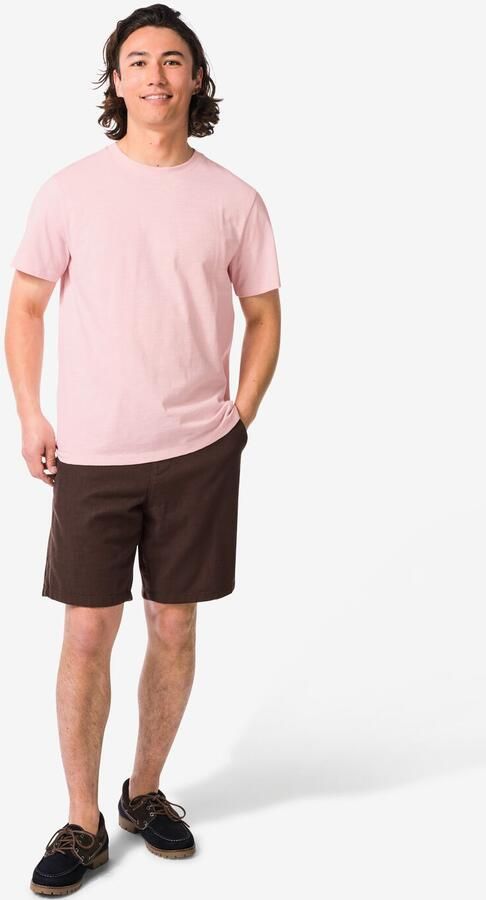 HEMA Herenshort Wes Regular Fit Donkerbruin (donkerbruin)