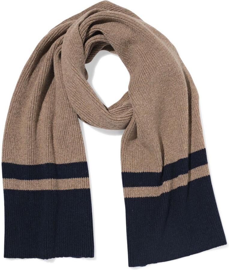 HEMA Herensjaal Zand-blauw - Foto 2