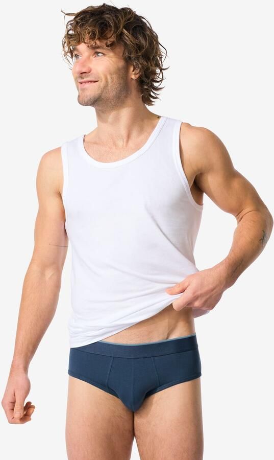 HEMA Herenslips Perfect Comfort 2 Stuks Donkerblauw (donkerblauw) - Foto 2