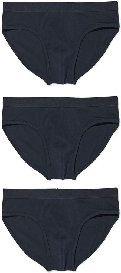 HEMA Herenslips 3 Stuks Blauw - Foto 2