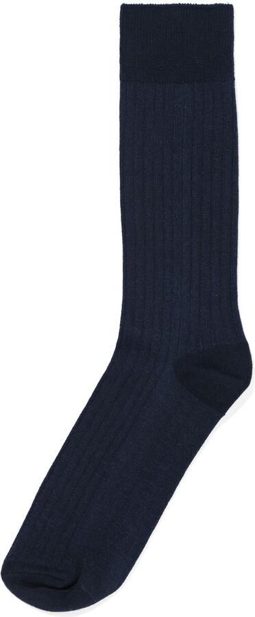 HEMA Herensokken 1 Paar Gestreept Donkerblauw (donkerblauw) - Foto 2