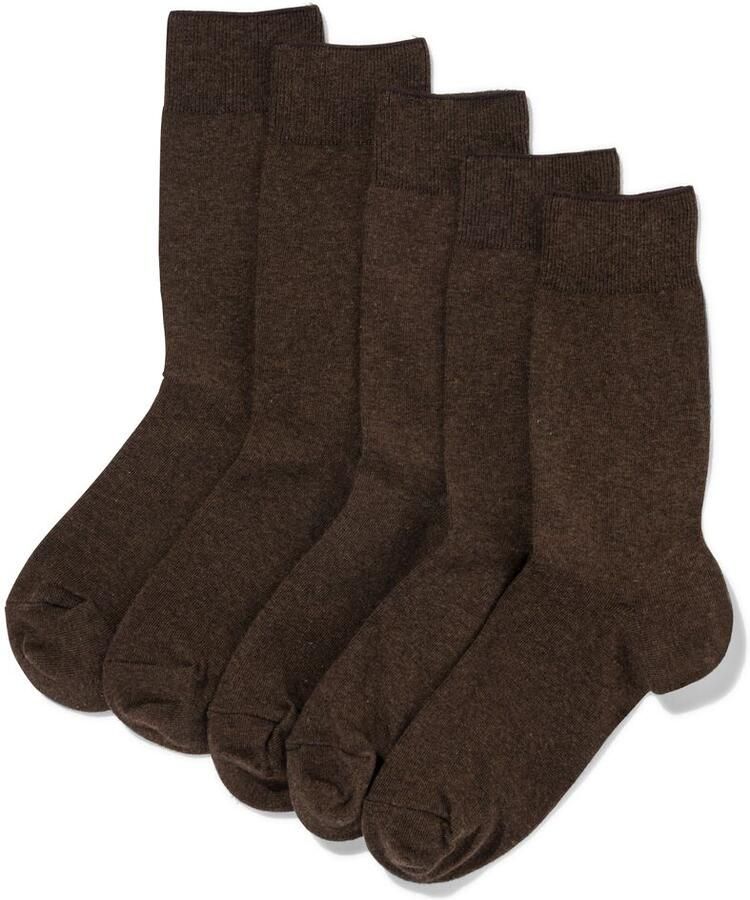 HEMA Herensokken 5 Paar Bruin
