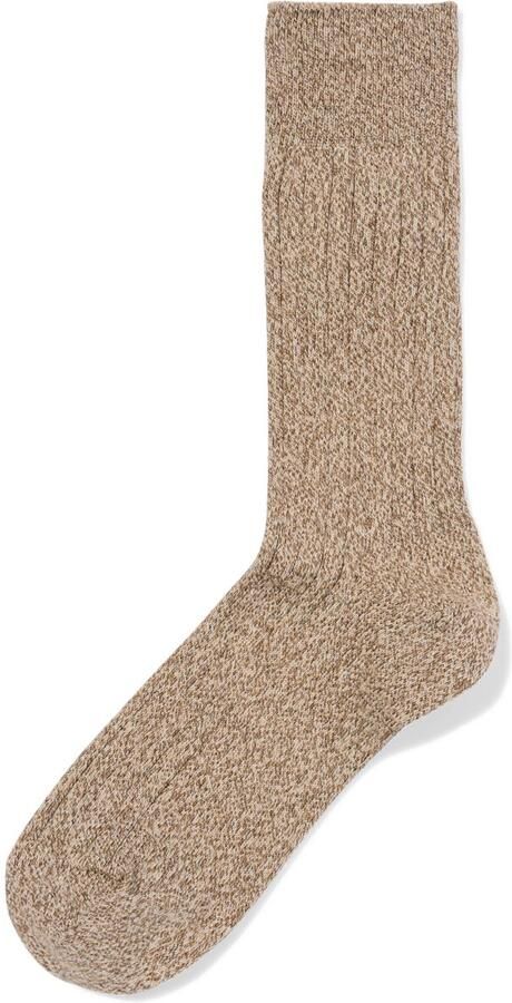 HEMA Herensokken Rib Beige (beige) - Foto 2