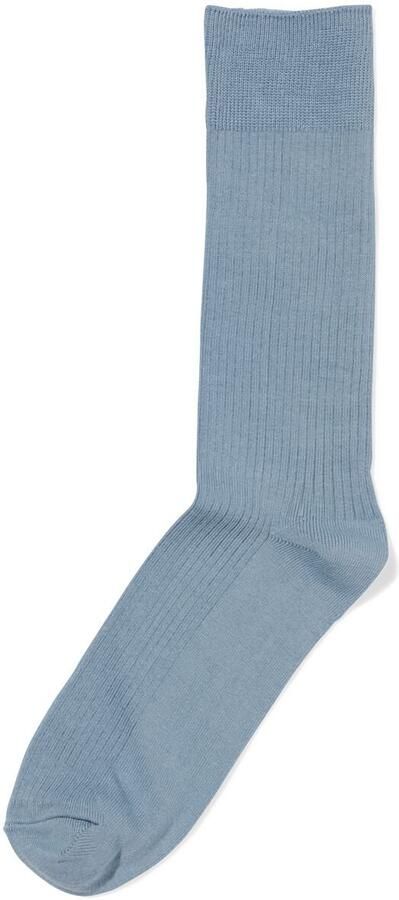 HEMA Herensokken Rib Blauw (blauw)