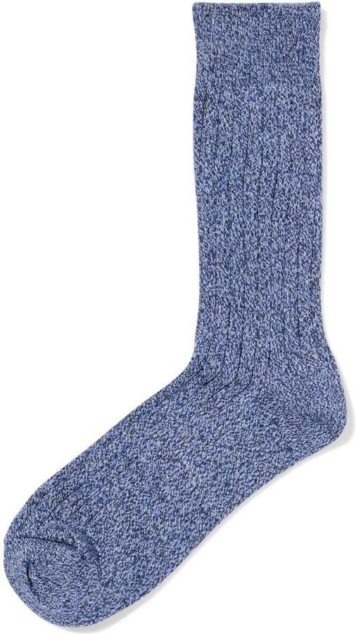 HEMA Herensokken Rib Donkerblauw (donkerblauw) - Foto 2