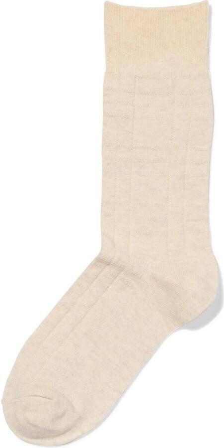 HEMA Herensokken Ruiten Beige (beige) - Foto 2