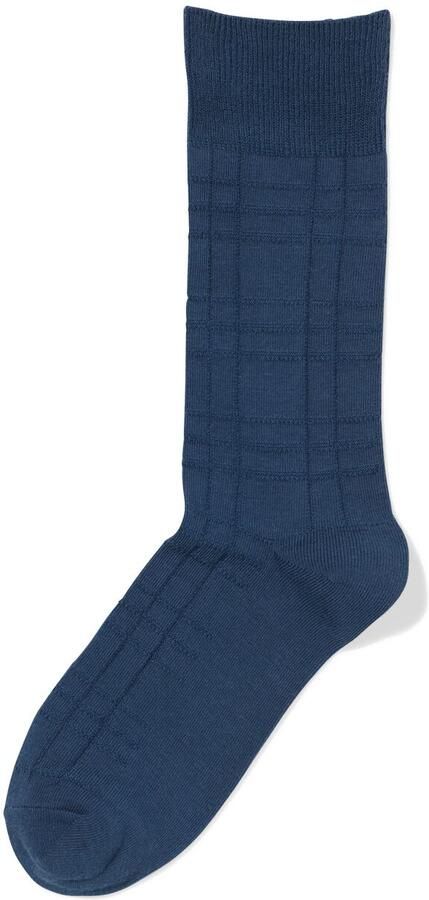 HEMA Herensokken Ruiten Middenblauw (middenblauw) - Foto 2