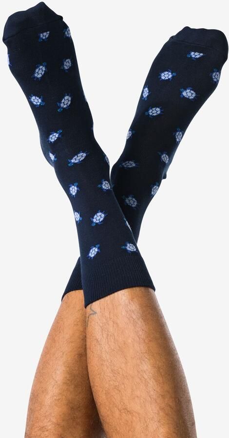 HEMA Herensokken Schildpadden 5 Paar Donkergroen (donkergroen)