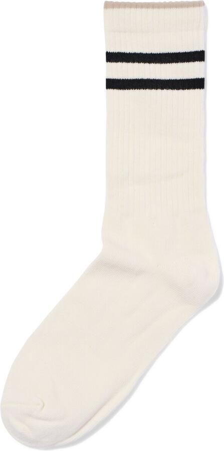 HEMA Herensokken Sportstrepen Beige (beige)