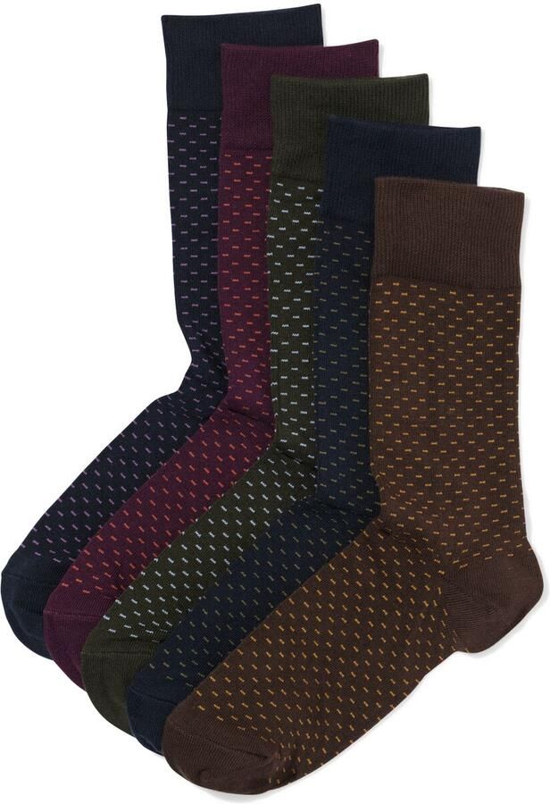 HEMA Herensokken Streepjes 5 Paar Donkerblauw (donkerblauw) - Foto 2