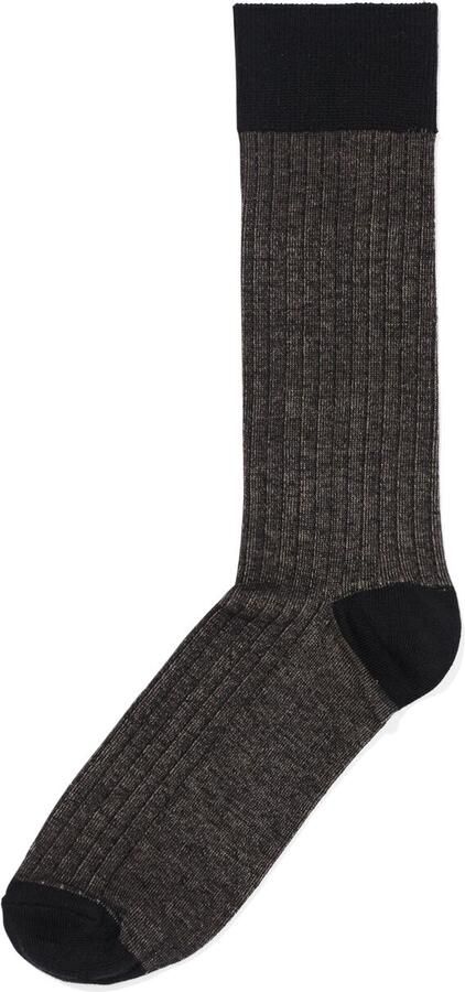 HEMA Herensokken Strepen Zwart (zwart) - Foto 2