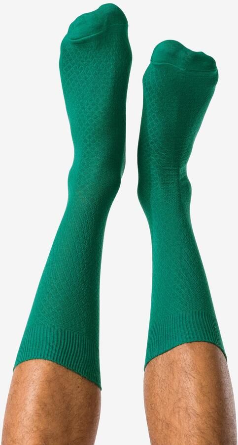 HEMA Herensokken Structuur Donkergroen (donkergroen) - Foto 1