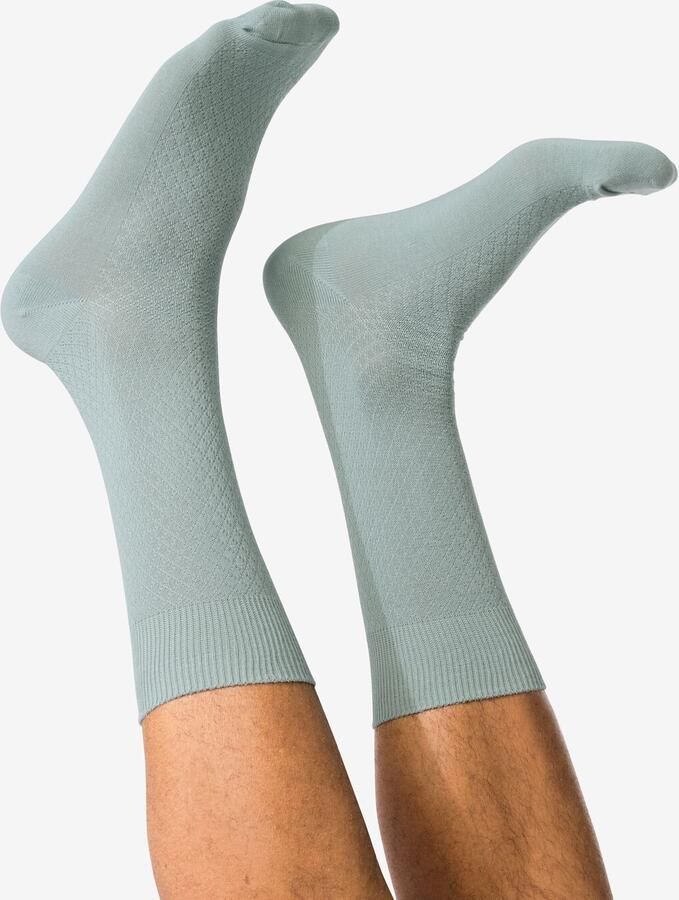 HEMA Herensokken Structuur Grijs (grijs)