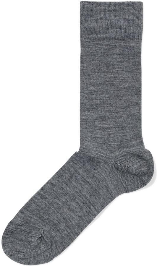 HEMA Herensokken Wol Donkergrijs (donkergrijs) - Foto 1