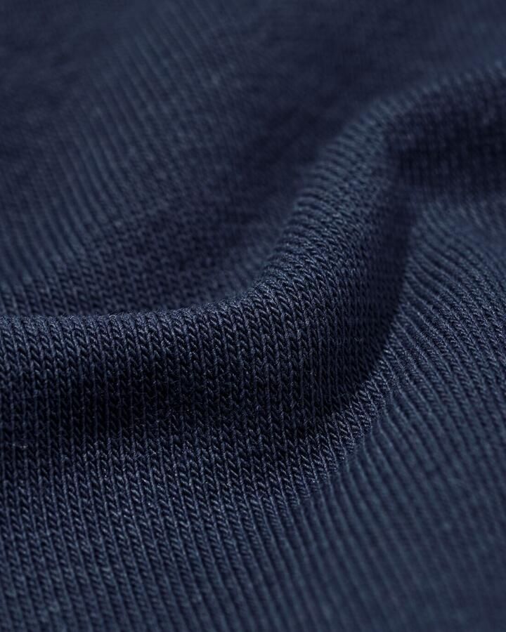 HEMA Herentrui Daryl Regular Fit Sweatstof Donkerblauw (donkerblauw)