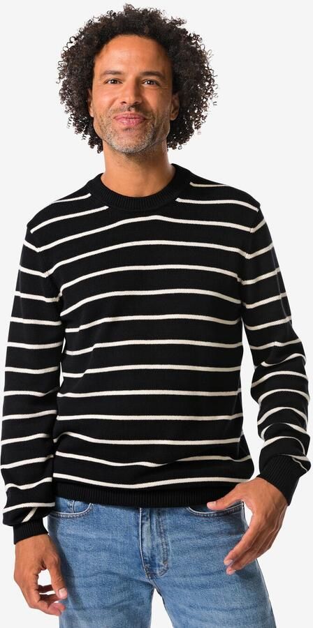HEMA Herentrui Nyck Strepen Zwart (zwart) - Foto 2