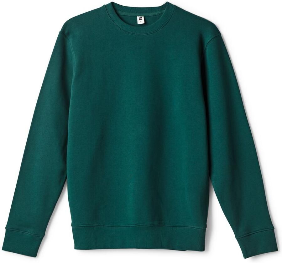 HEMA Herentrui Sweatstof Donkergroen