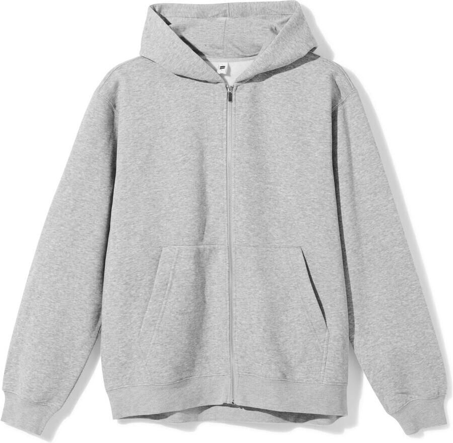 HEMA Herenvest Sweatstof Lichtgrijs (lichtgrijs)