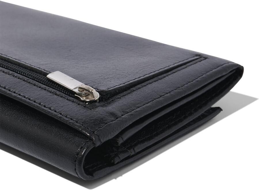 HEMA Huishoudportemonnee Zwart Leer RFID