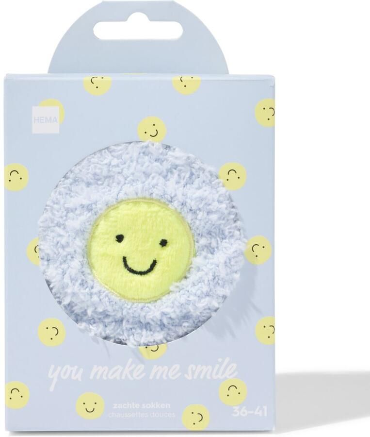 HEMA Huissokken Maat 36-41 Fluffy Lichtblauw