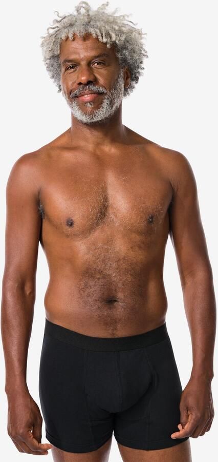 HEMA Incontinentieboxer Katoen Kort Voor Licht Urineverlies Zwart (zwart) - Foto 2