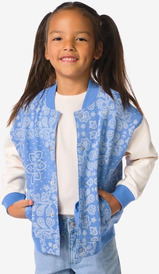 HEMA Kinder Baseballvest Paisley Blauw (blauw) - Foto 2