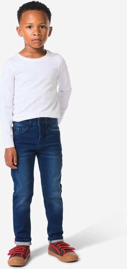 HEMA Kinder Broek Jogdenim Skinny Fit Donkerblauw