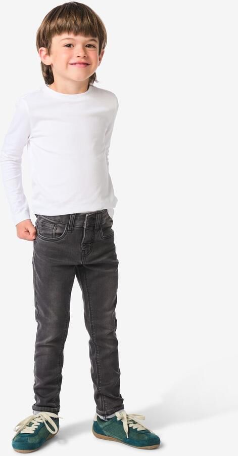 HEMA Kinder Broek Jogdenim Skinny Fit Zwart