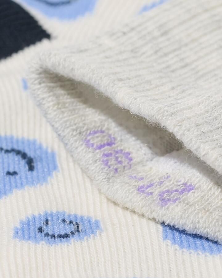 HEMA Kinder Enkelsokken Gezichtjes 5 Paar Beige (beige)