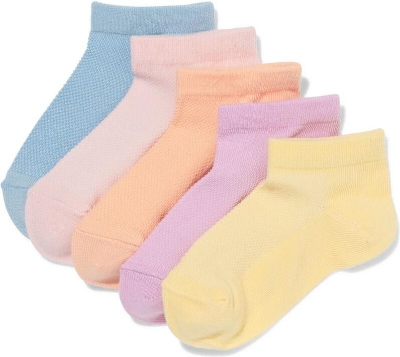 HEMA Kinder Enkelsokken Mesh 5 Paar Geel (geel)