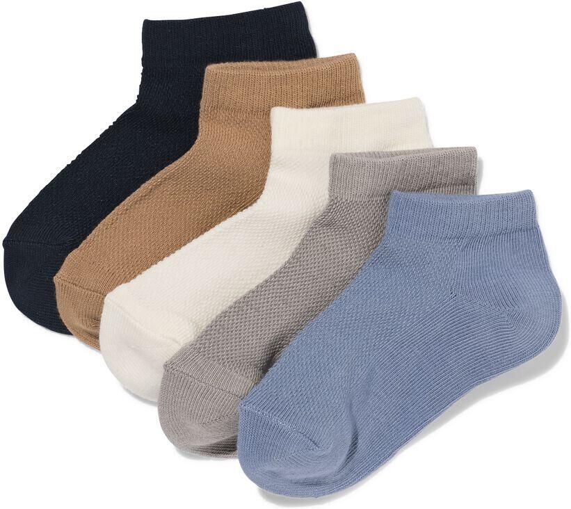 HEMA Kinder Enkelsokken Mesh 5 Paar Middenblauw (middenblauw) - Foto 2